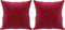 vidaXL - Sierkussens - 2 - st - 40x40 - cm - fluweel - wijnrood