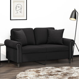 vidaXL - Sierkussens - 2 - st - 40x40 - cm - fluweel - zwart