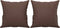 vidaXL - Sierkussens - 2 - st - 40x40 - cm - kunstleer - bruin