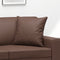 vidaXL - Sierkussens - 2 - st - 40x40 - cm - kunstleer - bruin