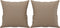vidaXL - Sierkussens - 2 - st - 40x40 - cm - kunstleer - cappuccino