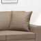 vidaXL - Sierkussens - 2 - st - 40x40 - cm - kunstleer - cappuccino