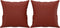 vidaXL - Sierkussens - 2 - st - 40x40 - cm - kunstleer - wijnrood