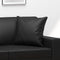 vidaXL - Sierkussens - 2 - st - 40x40 - cm - kunstleer - zwart