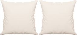 vidaXL - Sierkussens - 2 - st - 40x40 - cm - microvezelstof - beige