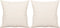 vidaXL - Sierkussens - 2 - st - 40x40 - cm - microvezelstof - beige