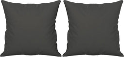 vidaXL - Sierkussens - 2 - st - 40x40 - cm - microvezelstof - donkergrijs