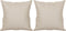 vidaXL - Sierkussens - 2 - st - 40x40 - cm - microvezelstof - crèmekleurig