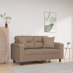 vidaXL - Sierkussens - 2 - st - 40x40 - cm - microvezelstof - taupe