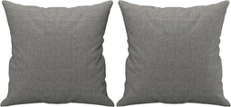 vidaXL - Sierkussens - 2 - st - 40x40 - cm - stof - donkergrijs