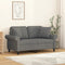 vidaXL - Sierkussens - 2 - st - 40x40 - cm - stof - donkergrijs