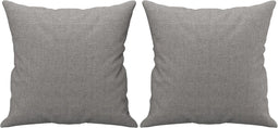 vidaXL - Sierkussens - 2 - st - 40x40 - cm - stof - lichtgrijs