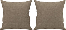 vidaXL - Sierkussens - 2 - st - 40x40 - cm - stof - taupe