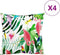 vidaXL - Sierkussens - 4 - st - 40x40 - cm - stof - meerkleurig