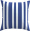 vidaXL - Sierkussens - 4 - st - gestreept - 60x60 - cm - stof - blauw - en - wit