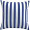vidaXL - Sierkussens - 4 - st - gestreept - 60x60 - cm - stof - blauw - en - wit