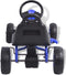 vidaXL Skelter met pedalen en pneumatische banden blauw