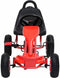 vidaXL Skelter met pedalen en pneumatische banden rood