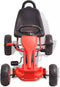 vidaXL Skelter met pedalen en pneumatische banden rood