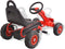 vidaXL Skelter met pedalen en pneumatische banden rood