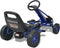 vidaXL Skelter met pedalen en verstelbare zitting blauw