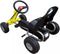 vidaXL Skelter met pedalen geel