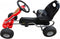 vidaXL Skelter met pedalen rood