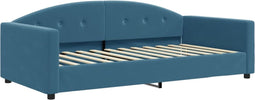 vidaXL - Slaapbank - 100x200 - cm - fluweel - blauw