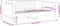 vidaXL - Slaapbank - 100x200 - cm - fluweel - blauw