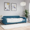 vidaXL - Slaapbank - 100x200 - cm - fluweel - blauw