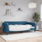 vidaXL - Slaapbank - 100x200 - cm - fluweel - blauw
