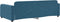 vidaXL - Slaapbank - 100x200 - cm - fluweel - blauw