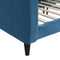 vidaXL - Slaapbank - 100x200 - cm - fluweel - blauw