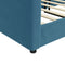 vidaXL - Slaapbank - 100x200 - cm - fluweel - blauw