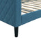 vidaXL - Slaapbank - 100x200 - cm - fluweel - blauw