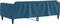 vidaXL - Slaapbank - 100x200 - cm - fluweel - blauw