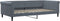 vidaXL - Slaapbank - 100x200 - cm - fluweel - donkergrijs