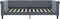 vidaXL - Slaapbank - 100x200 - cm - fluweel - donkergrijs