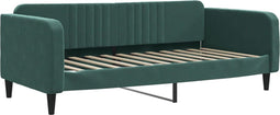 vidaXL - Slaapbank - 100x200 - cm - fluweel - donkergroen