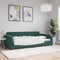 vidaXL - Slaapbank - 100x200 - cm - fluweel - donkergroen