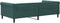 vidaXL - Slaapbank - 100x200 - cm - fluweel - donkergroen
