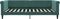 vidaXL - Slaapbank - 100x200 - cm - fluweel - donkergroen
