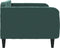 vidaXL - Slaapbank - 100x200 - cm - fluweel - donkergroen