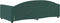 vidaXL - Slaapbank - 100x200 - cm - fluweel - donkergroen