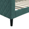 vidaXL - Slaapbank - 100x200 - cm - fluweel - donkergroen