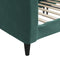 vidaXL - Slaapbank - 100x200 - cm - fluweel - donkergroen