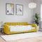 vidaXL - Slaapbank - 100x200 - cm - fluweel - geel