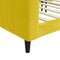 vidaXL - Slaapbank - 100x200 - cm - fluweel - geel