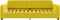 vidaXL - Slaapbank - 100x200 - cm - fluweel - geel