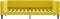 vidaXL - Slaapbank - 100x200 - cm - fluweel - geel